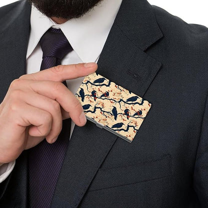 haigof Crow Business Card Holder Business Card Case Metal Business Card - Image 7