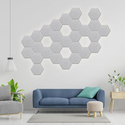 Hexagonal Acoustic Panels-12 Pack High-Density Sound Absorbing Panels - Image 5