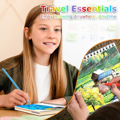 9" x 12" Sketch Book for Kids Adults, Acid Free Artist Drawing Paper Pad for - Image 5