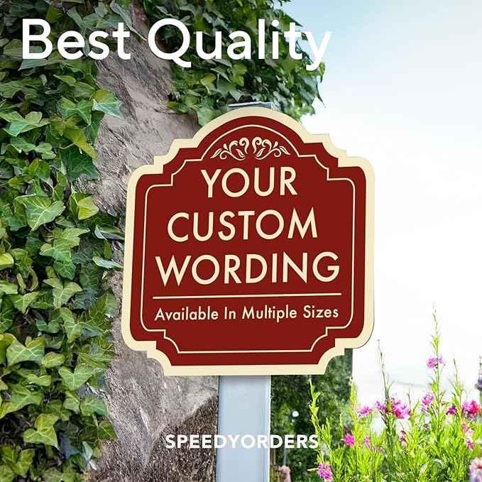 Custom Decorative Outdoor Metal Sign: Personalized Aluminum Design - Image 8