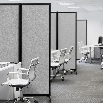 Upgrade Version Room Partition and Divider, Freestanding Rolling Dividers - Image 6