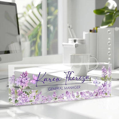 Custom Office Name Plate for Desk, Desk Name Plate Personalized, Personalized - Image 2