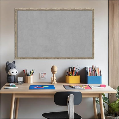 Amanti Art Silver Framed Magnetic Board 22x34 Large Vision Board - Image 6