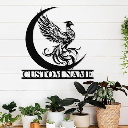 Dyoart Custom Phoenix Metal Sign | Personalized Last Name Signs | Phoenix Wall - Image 7