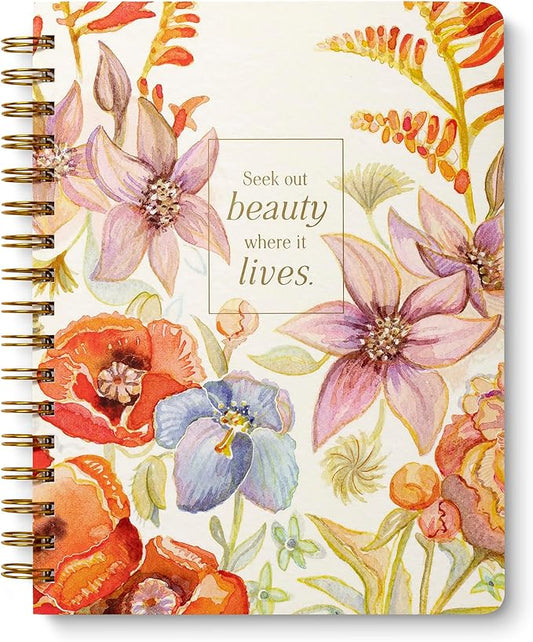 Compendium Spiral Notebook – Seek Out Beauty Where It Lives. – A Designer by Compendium