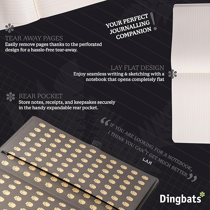 Dingbats* - Wildlife Dotted Extra Large A4 Notebook - PU Leather Hardcover - Image 4
