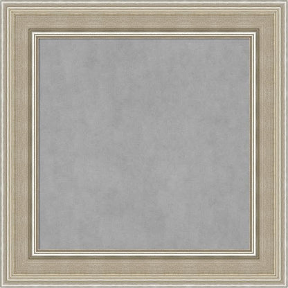 Amanti Art Silver Framed Magnetic Board 16x16 X-Small Vision Board by AmantiArt