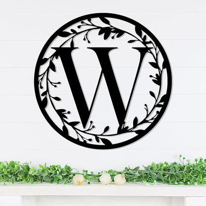 Personalized Metal Name Signs, Split Letter Monogram Wall Decor, Custom Last - Image 2