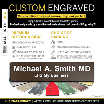Custom Name Plate with Choice of Mounting - Image 2