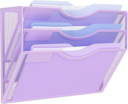 Kuntine.B Wall File Organizer Office Hanging Magazine Holder Wall File Organizer by KuntineB