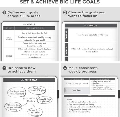 Clever Fox Planner Large – Undated Weekly & Monthly Planner - Image 8
