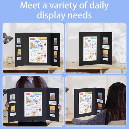 AKONEGE 12Pcs Medium Trifold Poster Board, Presentations, Science Fair - Image 5