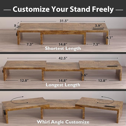 BONTEC Dual Monitor Stand Riser - Image 3