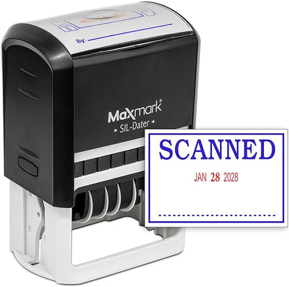 MaxMark Large Self-Inking Rubber Date Office Stamp by Maxmark