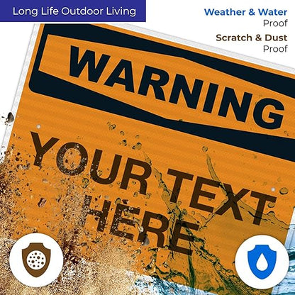 Custom Warning Sign, OSHA Sign, 24x30 Inches, 3M EGP Reflective .080 Aluminum - Image 5