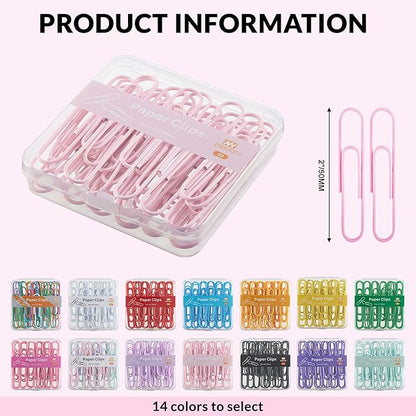 NEEWAY Colorful Large Paper Clips, 2 Inch Jumbo Paper Clips, 3 Pack of 50 - Image 2