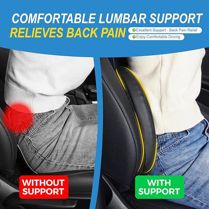 Lofty Aim Memory Foam Lumbar Cushion Provides Lower Back Pain Relief and - Image 4