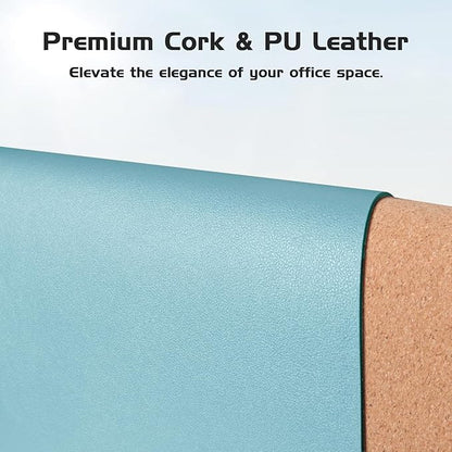 Aothia Double-Sided Desk Pad – 37.8"x17" Leather Desk Mat - Image 2