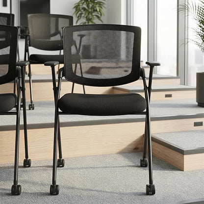 40 Pack Chairs Stackable Conference Room Chairs - Image 2