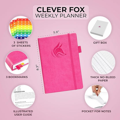 Clever Fox Planner – Undated Weekly & Monthly Planner - Image 2