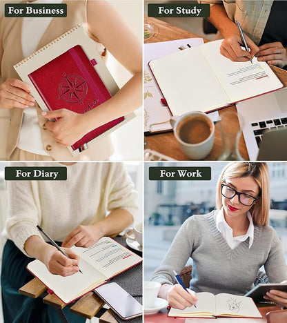 PAIBAS Blank Journal Notebook for Women Men, 160 Pages, A5 Hardcover Sketchbook - Image 8