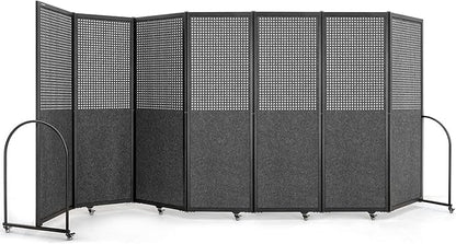 Folding Room Partition, Freestanding Privacy Divider, Portable Office Divider by StrongBird
