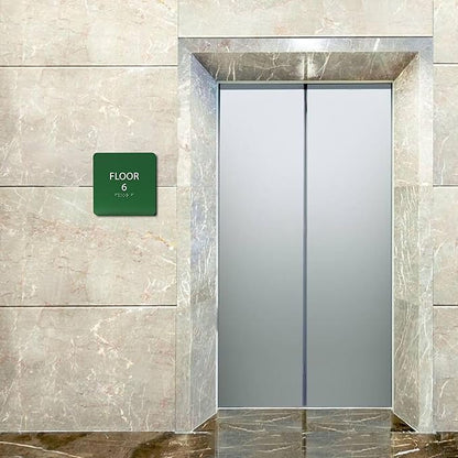 Royal ADA Floor 6 Sign with Braille – Made from Durable Acrylic and Ready to - Image 5