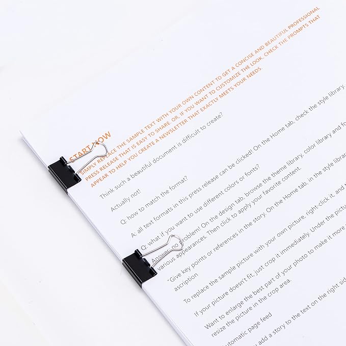 Amazon Basics Sturdy Binder Clips - Image 9