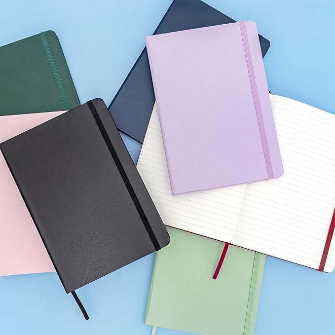 PAPERAGE Lined Journal Notebook, 10 Pack, 160 Pages, Medium 5.6 in x 8 in - Image 7