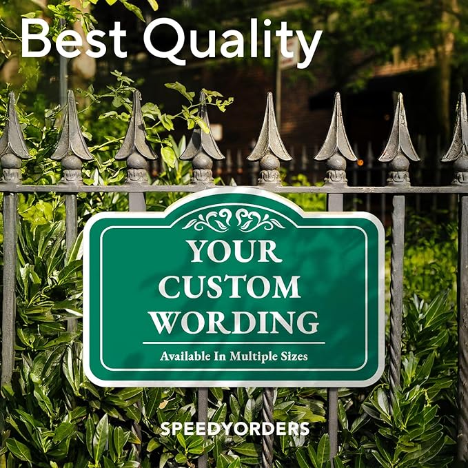 Custom Decorative Outdoor Aluminum Signs, Personalized Driveway Signs, - Image 7
