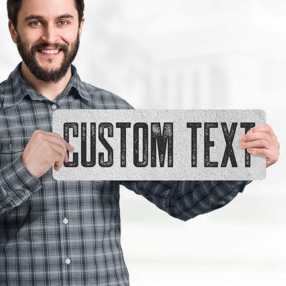 Custom Sign, Custom Street Sign, 11 Font Colors, 13 Font Styles, 4 Hole Options - Image 2