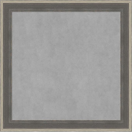 Amanti Art Grey Framed Magnetic Board 29x29 Medium Vision Board by AmantiArt