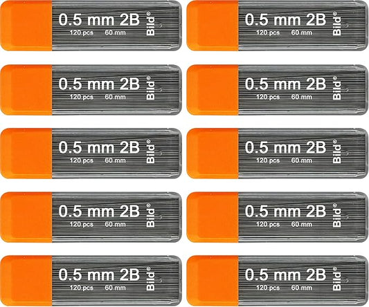 Bild Premium 1200 leads of 0.5mm 2B Mechanical Pencil Lead Refills by Bild
