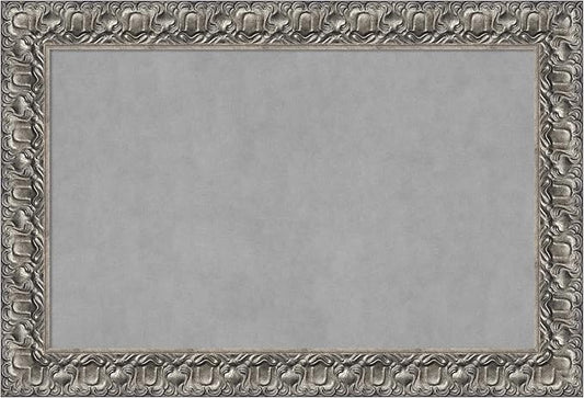 Amanti Art Silver Framed Magnetic Board 26x38 Large Vision Board by AmantiArt