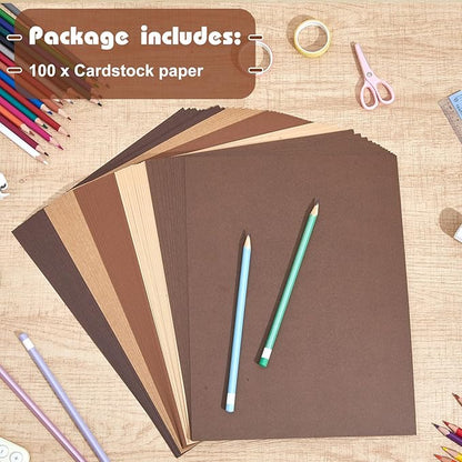 Sinmoe 200 Sheets 5 Shades Cardstock Paper 8.5 x 11 Inches 180gsm Solid Core - Image 3