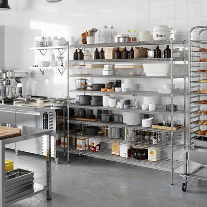 Regal Altair 18" Deep x 72" Wide x 74" Height Wire Shelving Kit | 8-Tier | NSF - Image 4