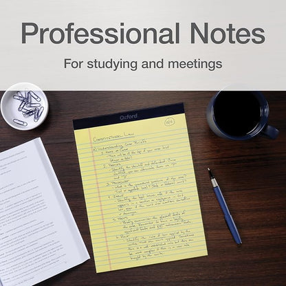 Oxford Premium Legal Pads, 12 Pack, Premium Note Pads, 50 Legal Rule 8.5" x 11" - Image 4