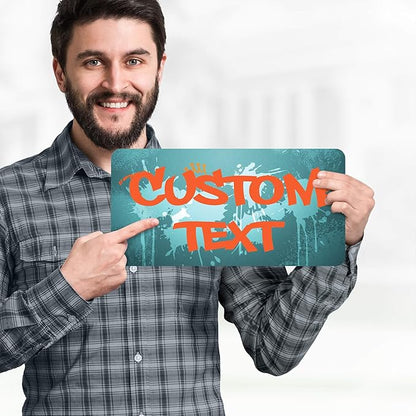 Custom Sign, Custom Street Sign, 11 Font Colors, 13 Font Styles, 4 Hole Options - Image 2
