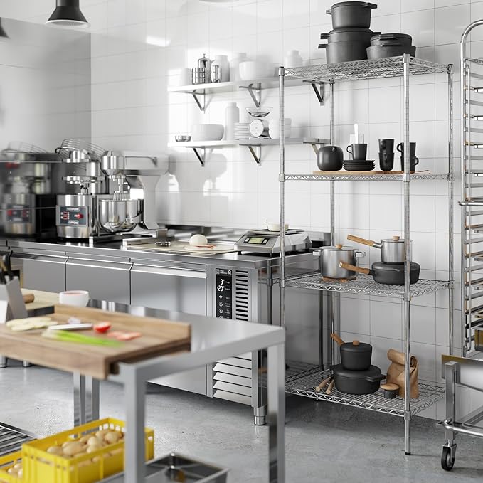 Regal Altair 21" Deep x 30" Wide x 74" Height Wire Shelving Kit | 4-Tier | NSF - Image 5