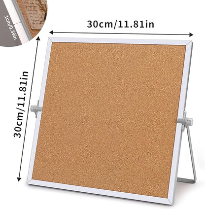 kdafio 11.81"×11.81" Cork Board Bulletin Board, Double Sided Pin Board - Image 2