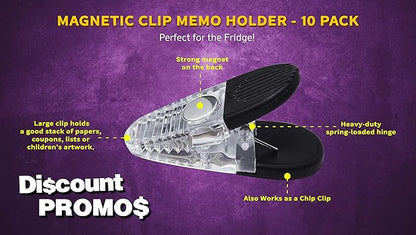 10 Magnetic Memo Holders Set - Image 3