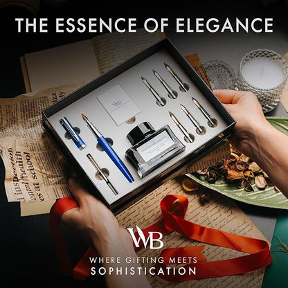 Wordsworth & Black Calligraphy Pen Gift Set, Includes Bottle, 6 Cartridges - Image 2