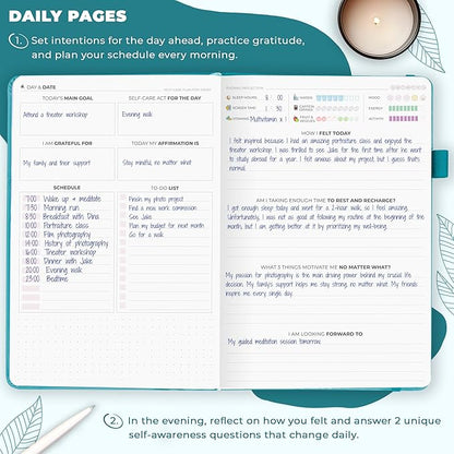 Clever Fox Self-Care Journal – Daily Reflection Notebook – Mental Health & - Image 4