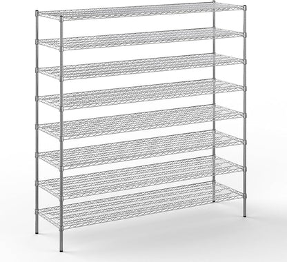 Regal Altair 21" Deep x 72" Wide x 74" Height Wire Shelving Kit | 8-Tier | NSF by Regal+Altair
