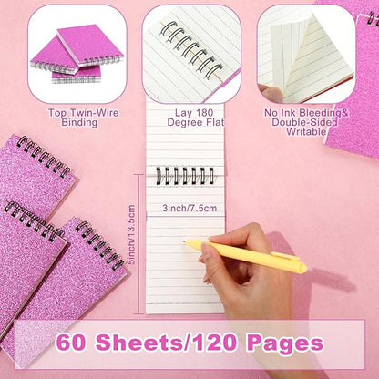 Tenceur 6 Pcs Pocket Notebook Bulk Small 3x5 Inch Spiral Notepads Mini Top - Image 2