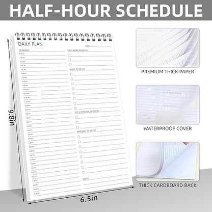 To Do List Notepad Half-Hour Hourly Schedules - Image 3
