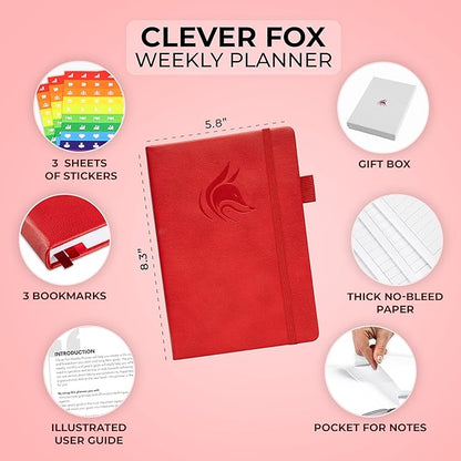 Clever Fox Planner – Undated Weekly & Monthly Planner - Image 2