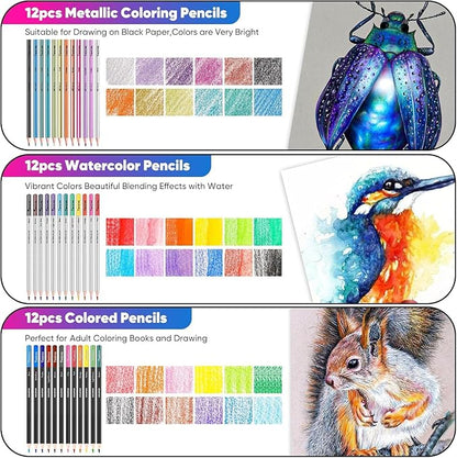 Taotree 81 Pack Art Supplies for Adults Artists Gifts, Pro Art Kit Drawing - Image 4