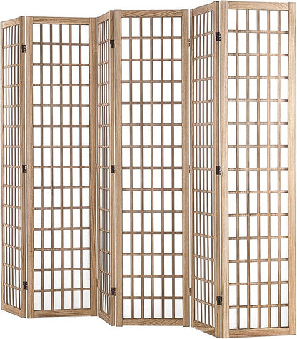 VEVOR Room Divider, 6 Panel Japanese Room Divider, Wood Folding Privacy Screen - Image 10