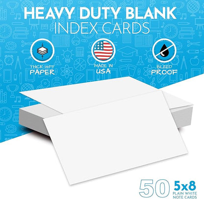 Home Advantage 5x8 Blank Index Cards - Image 2